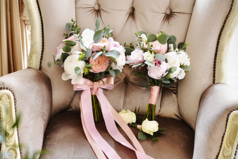 bukiety ślubne glamour