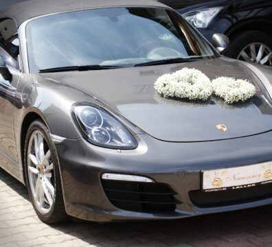 Dekoracja samochodu gibsówka serca