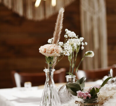 flakoniki na stoliki, wesele, ruskus, gibsówka, słoiczki